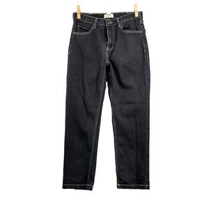 VTG Duke Authentic Fit Jeans Mens 32x28* Black Denim Baggy Streetwear Workwear
